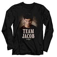 Twilight Team Jacob Adult Long Sleeve T Shirt Vampire Romance Movies Vintage Style Graphic Tees