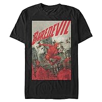 Marvel Big & Tall Classic Daredevil Name Jan Men's Tops Short Sleeve Tee Shirt
