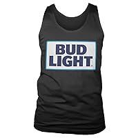 Bud Light Officially Licensed Logo Tank Top Vest Vest (Black)