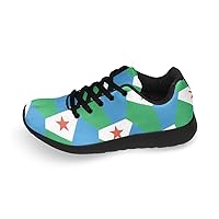 Djibouti Flag Men's Lightweight Breathable Running Shoes Fashion Sneaker