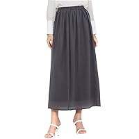 Women's Silk Ankle-Length Skirt