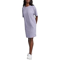 Hanes Womens Essentials Cotton T-Shirt Dress, Wear Around Jersey Oversized Shirt
