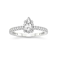 FRIENDLY DIAMONDS Diamond Ring Gift For Mom 1 Ct - 5 Ct IGI Certified Lab Grown Diamond Ring | 14K Or 18K White, Yellow Or Rose Gold | Kylie Eternity Diamond Ring | FG-VS1-VS2 Quality