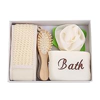 New Bath Set Pull Back Strip Massage Comb Bath Flower Pumice Sponge Block Bath Five-Piece Set Travel Bath Accessories