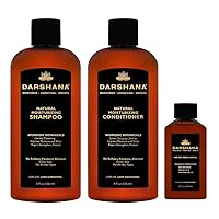 Darshana Natural Indian Hair Oil (2 fl. oz.), Shampoo, & Conditioner Bundle