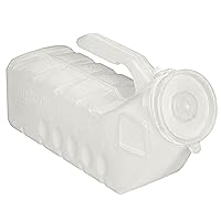 BodyHealt Portable Urinal for Men - Deluxe Male Urinal with Spill Proof Lid. Bed Pan 32oz/1000ml Urine Bottle. Thick Plastic Urine Cups. Pee Bottle for Elderly, Travel, Emergency Toilet & Camping