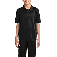 Youth Short Sleeve Polo Shirts for Boys Silk Touch Performance Boy Polo Shirts for Athletic Fit