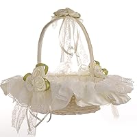 Western Wedding Supplies Lace Fabric Wedding Flower Basket Flower Girl Flower Basket Bridesmaid Hand Basket