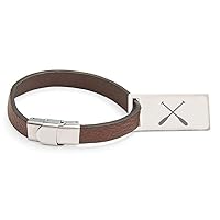 Crew Boat Oars Engraved Personalised Leather Luggage Tag