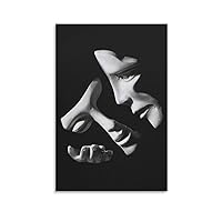 Posters Black And White Art Horror Posters Mask Art Surrealist Posters Canvas Art Poster Picture Modern Office Family Bedroom Living Room Decorative Gift Wall Decor 08x12inch(20x30cm) Unframe-style