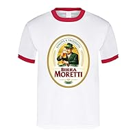 Birra Moretti Biera Italian Beer Italy Red Ring T Shirt
