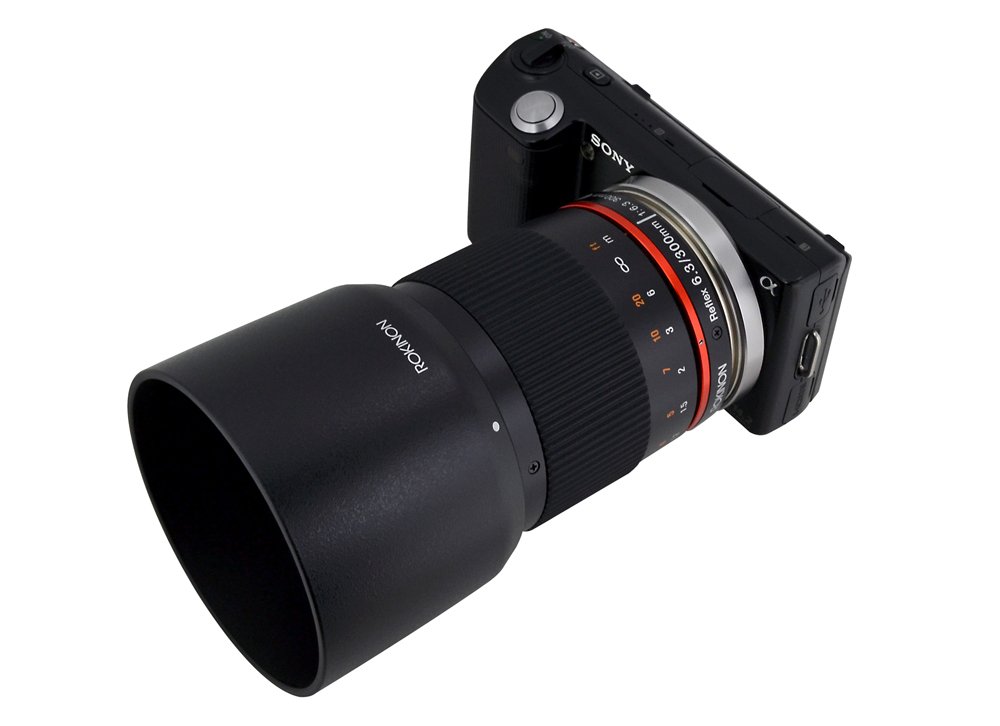 Rokinon 300M-FX-BK 300mm F6.3 Mirror Lens for Fuji X Mirrorless Interchangeable Lens Cameras , Black