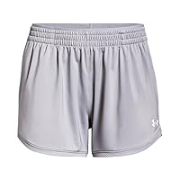 Under Armour Women's Knit Shorts, Mod Gray-white, Large
