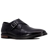 Nine West Men's Monk Strap Loafer: Vegan Leather Oxford Dress Shoes for Formal and Business Casual Comfort