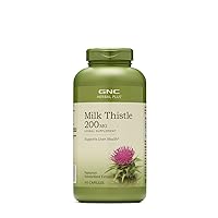 GNC Herbal Plus Milk Thistle 200mg | Supports Liver Health | 300 Capsules