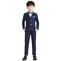 Boys' 3-Piece Set Suit Dinner Formal Party Prom Tuxedos Jacket & Vest & Pants