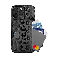 Velvet Caviar Compatible with iPhone 14 Pro Max Wallet Case for Women - Credit Card Holder Slot - Cute Slim & Protective Wallet Phone Cases [8ft. Drop Tested] - Black Leopard