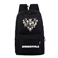 Game Undertale Cosplay Backpack Casual Daypack Day Trip Travel Hiking Bag Carry on Bags Black /2