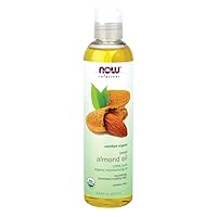 Now Foods, Solutions, Certified Organic Sweet Almond Oil, 8 fl oz (237 ml)