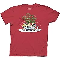 Ripple Junction Peanuts Merry Christmas Charlie Brown Adult Holiday Cartoon T-Shirt for Men and Women