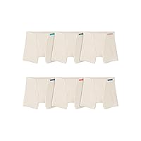 Fruit of the Loom Toddler Boys Natural Cotton Boxer Briefs 6 Pack, 2T-3T Assorted