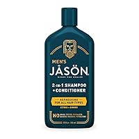 Jason Men's Refreshing 2-in-1 Shampoo and Conditioner, 12 oz