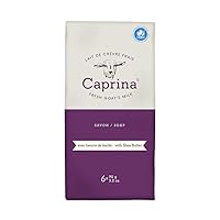 Caprina by Canus Caprina Bar Soap, Shea Butter, 3.2 Oz (6 Pack), With Fresh Canadian Goat Milk, Vitamin A, B3, Potassium, Zinc, and Selenium, Shea Butter, 6 Count