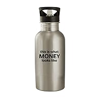 This Is What Money Looks Like - Stainless Steel 20oz Water Bottle, Silver