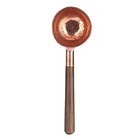 Measuring Scoop Measuring Spoon Red Copper Coffee Measuring Spoon With Black Walnut Handle Multi Function Spoons Tools for Measuringtea Sugar Salt Beans Flour Spices