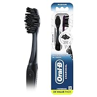 Charcoal Toothbrushes, Medium 2ct