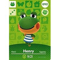 Animal Crossing Happy Home Designer Amiibo Card Henry 092/100 by Nintendo
