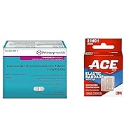 Anti-Diarrheal & Anti-Gas 24 Caplets + ACE 2 Inch Elastic Bandage with Clips, 1 Count