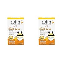 Zarbee's Baby Soothing Cough Syrup with Dark Honey; Natural Peach & Honey Flavor; 2 Fl Oz (Pack of 2)