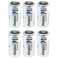 123 6 Lithium Batteries - Pack of 6 (Silver)
