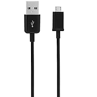 Short MicroUSB Cable Compatible with Your Plantronics BackBeat FIT 2100 with High Speed Charging. (1Black, 20cm, 8in)
