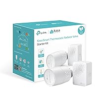 Kasa Smart Radiator Thermostat Starter KIT, Smart Radiator Valve, Energy Saving, LED display, Smart Schedule, Works with Alexa & Google Home, No bridge required, Easy installation(KE100 KIT)