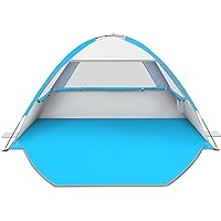 Gorich Beach Tent, Beach Shade Tent for 3/4-5/6-7/8-10 Person with UPF 50+ UV Protection, Portable Beach Tent Sun Shelter Canopy, Lightweight & Easy Setup Cabana Beach Tent