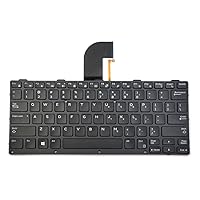 Replacement Backlit Keyboard for Dell Latitude Rugged 7204 7404 7414 5204 5404 5414 Latitude 5420 5424 Rugged 7214 7424 Rugged Extreme Laptop US Black 0186TV 0KNJ-1A1US13 9Z.NB2BU.B01