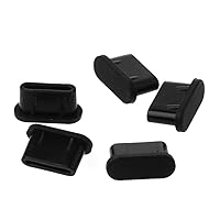 5 Pieces for Smart Phone Dust Plug Protects Your Devices for Phone Accessories (Black)