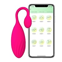 Adult Sex Toys App Remote Control Wearable Panties Vibrator G Spot Vibrating Eggs Bluetooth Vibratiers for Long Distance with 9 Vibration Modes for Women&Couples Game Sex Toys-Red