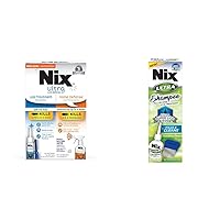 Nix Lice Removal Kit with Ultra Superlice Treatment Shampoo, Hair Solution, Comb, and Home Defense Spray
