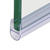 27.5in U Type Shower Door Bottom Seal Strip, Shower Door Sweep for 1/2
