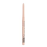 NYX PROFESSIONAL MAKEUP Vivid Rich Mechanical Eye Pencil, Retractable Eyeliner, Quartz Queen - White (Packaging May Vary)