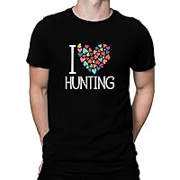[ティービューロン] I love Hunting colorful hearts - Tシャツ