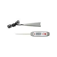 9847 Waterproof Digital Instant Read Meat Food Grill BBQ Kitchen Cooking Thermometer, Comes with Sleeve Extender and Lanyard