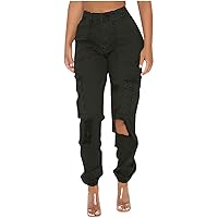 Women Parachute Camo Cargo Pants Trendy Y2K Teen Girls High Elastic Waist Relaxed Fit Casual Pants Streetwear Trousers