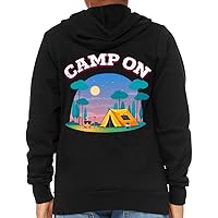 Camp Themed Kids' Full-Zip Hoodie - Cute Hooded Sweatshirt - Graphic Kids' Hoodie