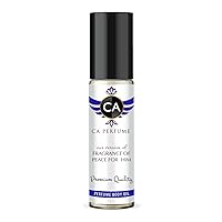 CA Perfume Impression of Bond Fragrance of Peace For Him For Men Replica Fragrance Body Oil Dupes Alcohol-Free Grand Quality Travel Size Concentrated Long Lasting Attar Roll-On 0.3 Fl Oz/10ml