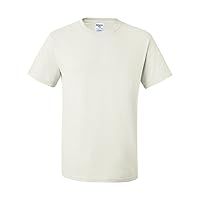 Jerzees Heavyweight Double-Needle Crewneck T-Shirt, White, Large (Pack of 12)