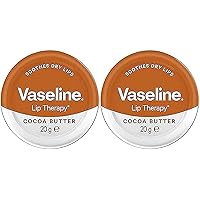 Vaseline Lip Therapy | Vaseline Lip Balm | Lip Moisturizer for Very Dry Lips | Cocoa Butter | 20g (Pack of 2)